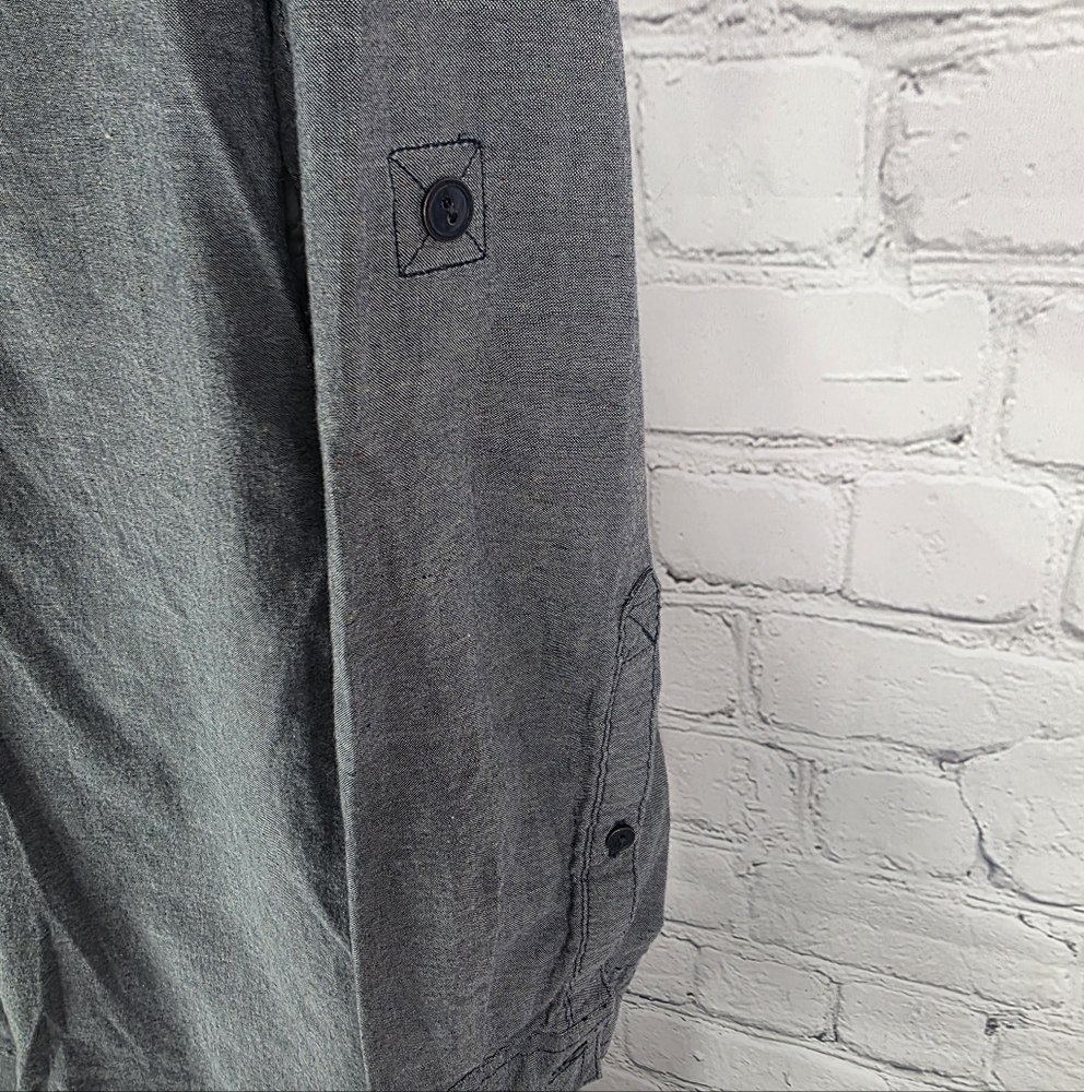 Field & Stream Button Down Roll Tab Shirt Dress - Picture 4 of 6